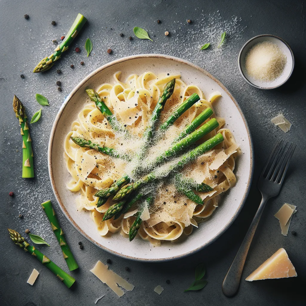 Creamy Asparagus and Parmesan Pasta