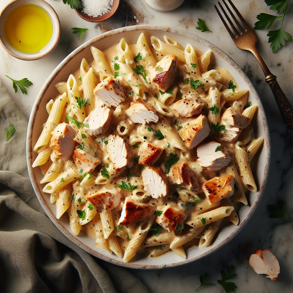 Creamy Chicken Alfredo Pasta