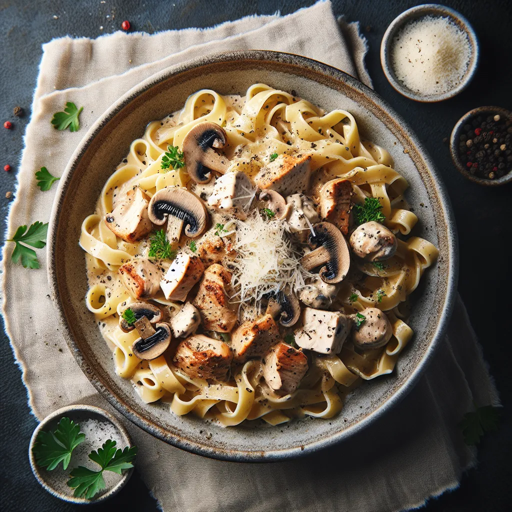 Creamy Mushroom Chicken Pasta