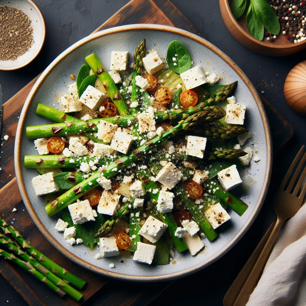 Grilled Asparagus and Feta Salad