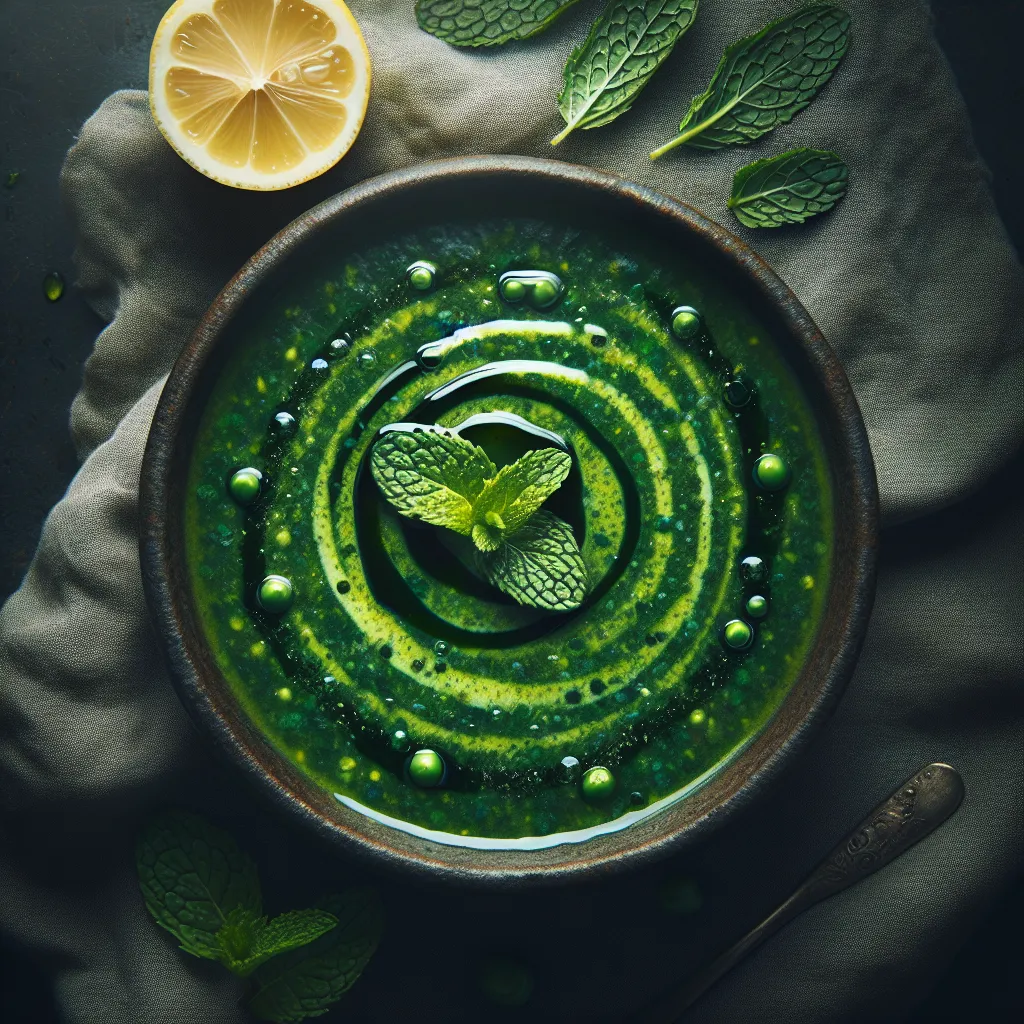 Minted Pea and Spinach Soup